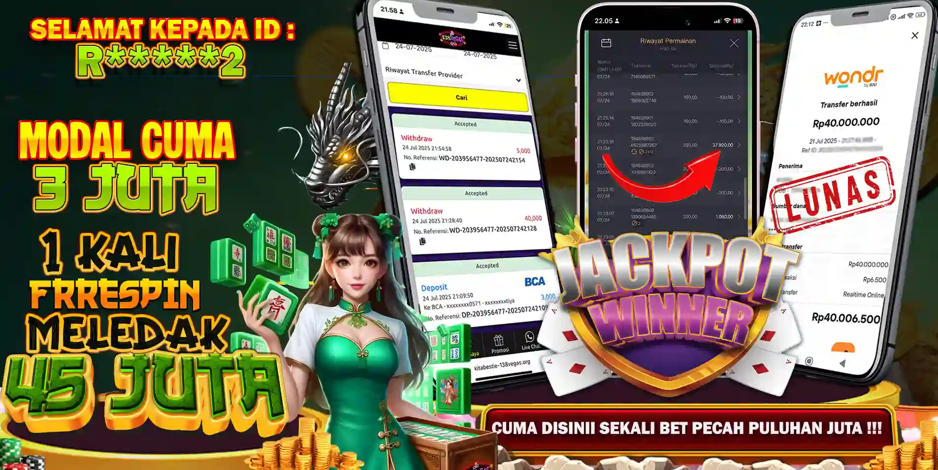 3 juta jadi 45 juta