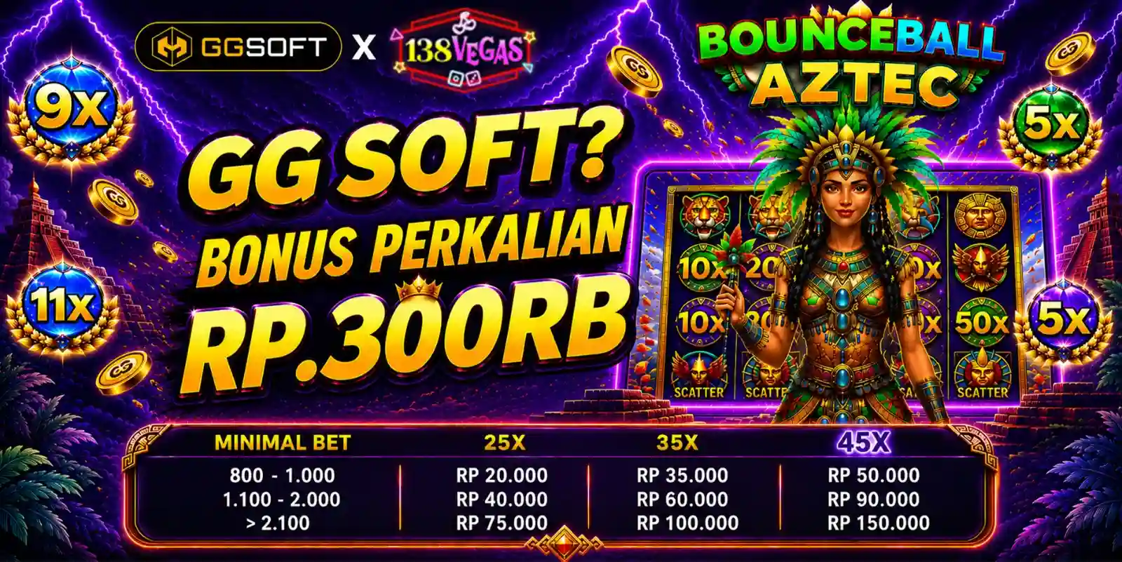BONUS GGSOFT DI 138VEGAS